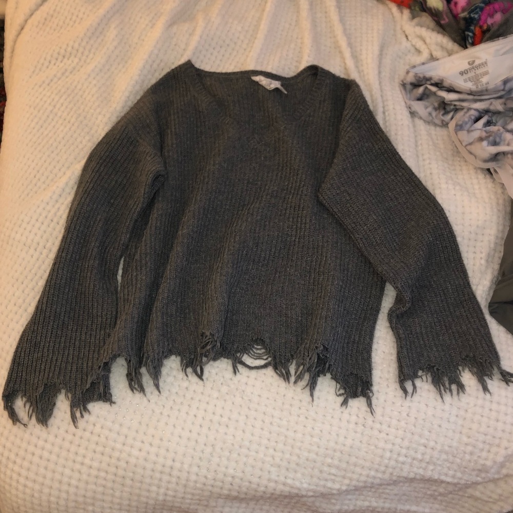 Dark grey boutique sweater